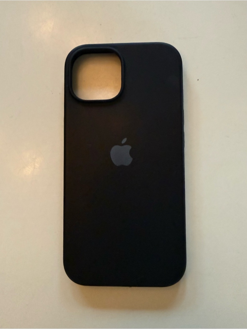 iPhone 16 black silicone apple case